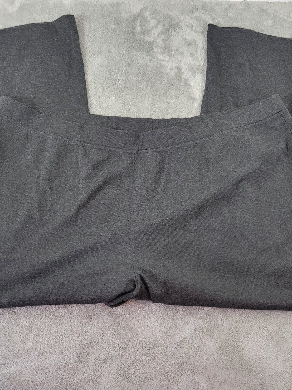 Woman Within 34WP Pants Petite Plus Size Black Pull On Elastic Waist BLA52E